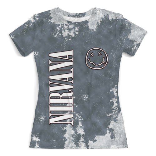 Заказать женскую футболку в Москве. Футболка с полной запечаткой (женская) Nirvana от weeert - готовые дизайны и нанесение принтов.