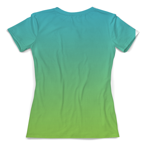 Заказать женскую футболку в Москве. Футболка с полной запечаткой (женская) Котик   от T-shirt print  - готовые дизайны и нанесение принтов.