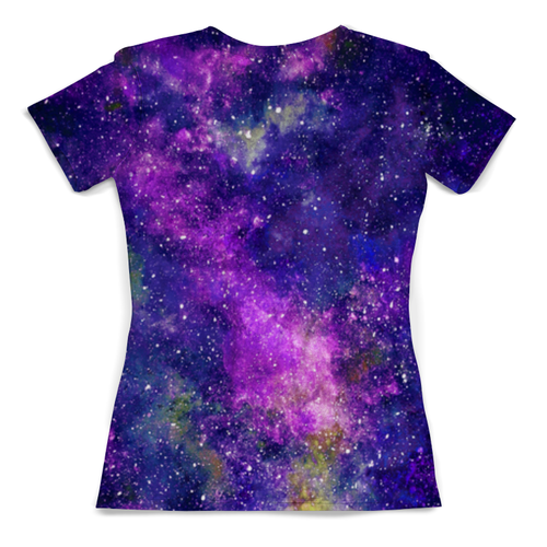 Заказать женскую футболку в Москве. Футболка с полной запечаткой (женская) Space (violet) от Henry Stark - готовые дизайны и нанесение принтов.