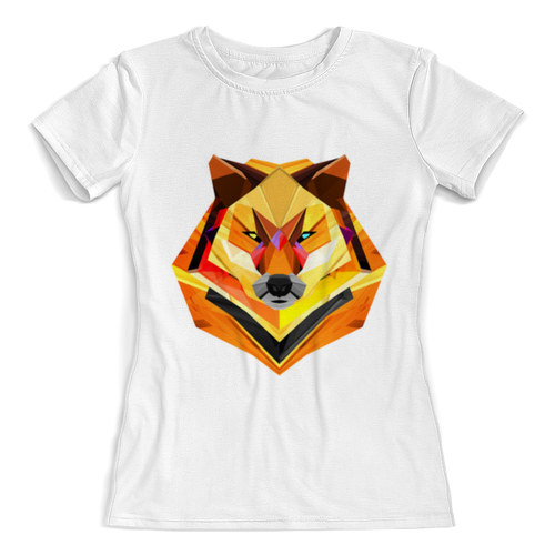 Заказать женскую футболку в Москве. Футболка с полной запечаткой (женская) Fox/ Лиса от galaxy secret - готовые дизайны и нанесение принтов.