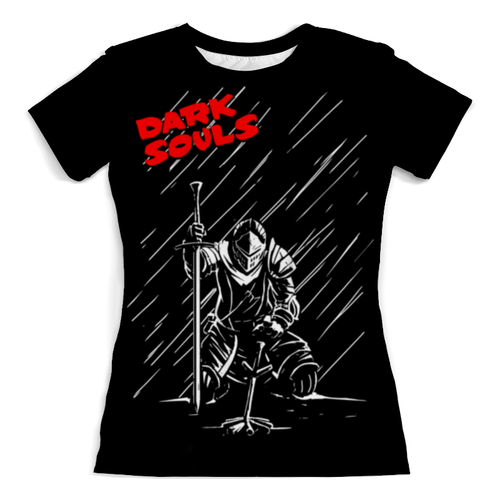 Заказать женскую футболку в Москве. Футболка с полной запечаткой (женская) Dark Souls от geekbox - готовые дизайны и нанесение принтов.