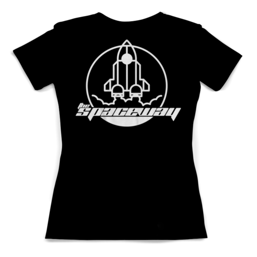 Заказать женскую футболку в Москве. Футболка с полной запечаткой (женская) The Spaceway от The Spaceway  - готовые дизайны и нанесение принтов.