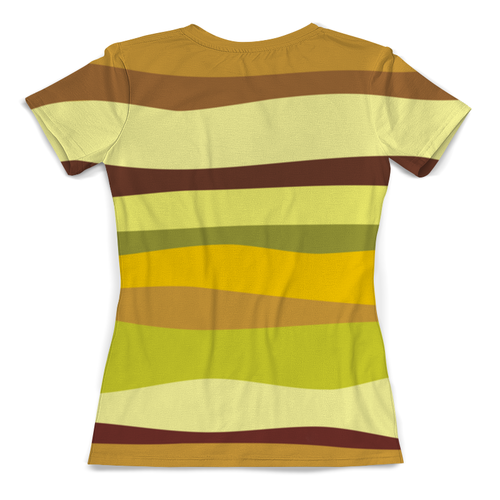 Заказать женскую футболку в Москве. Футболка с полной запечаткой (женская) зеленый песок от nikol - готовые дизайны и нанесение принтов.