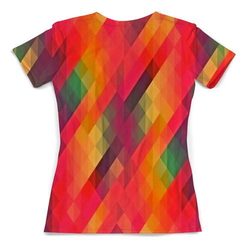 Заказать женскую футболку в Москве. Футболка с полной запечаткой (женская) Многоцветный от THE_NISE  - готовые дизайны и нанесение принтов.