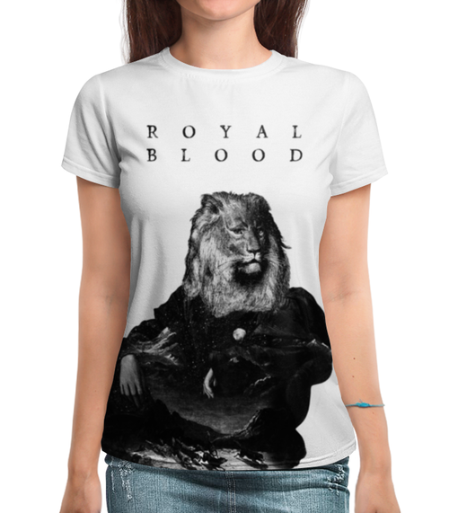 Заказать женскую футболку в Москве. Футболка с полной запечаткой (женская) Royal Blood от geekbox - готовые дизайны и нанесение принтов.