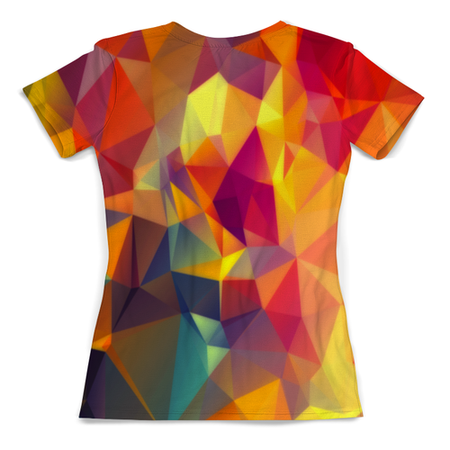 Заказать женскую футболку в Москве. Футболка с полной запечаткой (женская) Polygon от THE_NISE  - готовые дизайны и нанесение принтов.