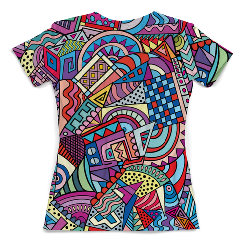 Заказать женскую футболку в Москве. Футболка с полной запечаткой (женская) мозаика от THE_NISE  - готовые дизайны и нанесение принтов.