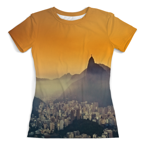 Заказать женскую футболку в Москве. Футболка с полной запечаткой (женская) Рио-де-Жанейро от THE_NISE  - готовые дизайны и нанесение принтов.