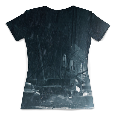 Заказать женскую футболку в Москве. Футболка с полной запечаткой (женская) Леон и Клер Resident Evil от Fix Print - готовые дизайны и нанесение принтов.