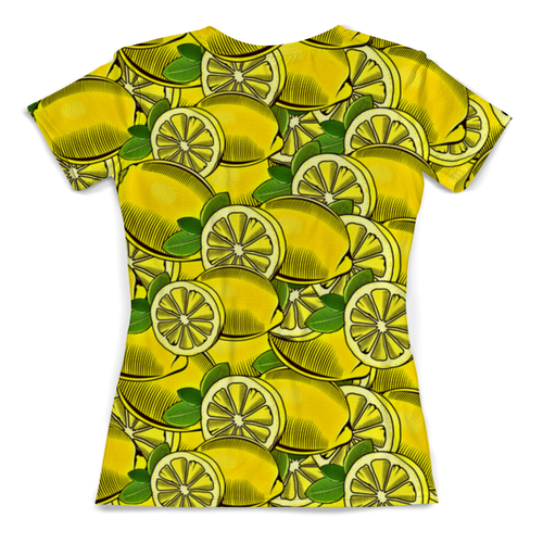 Заказать женскую футболку в Москве. Футболка с полной запечаткой (женская) Лимон от THE_NISE  - готовые дизайны и нанесение принтов.