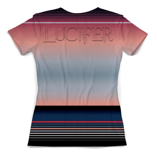 Заказать женскую футболку в Москве. Футболка с полной запечаткой (женская) Lucifer от balden - готовые дизайны и нанесение принтов.