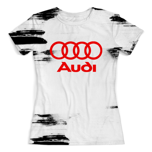 Заказать женскую футболку в Москве. Футболка с полной запечаткой (женская) Авто Audi от THE_NISE  - готовые дизайны и нанесение принтов.