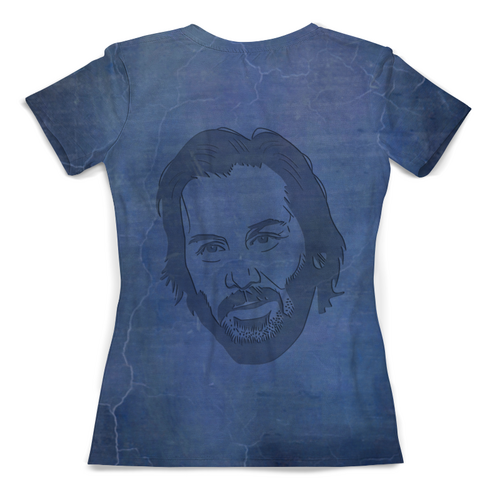 Заказать женскую футболку в Москве. Футболка с полной запечаткой (женская) Keanu Reeves от balden - готовые дизайны и нанесение принтов.