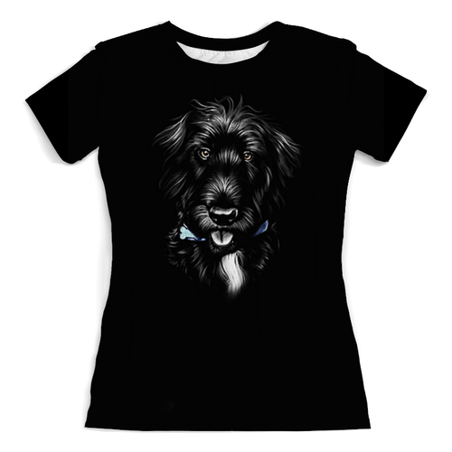 Заказать женскую футболку в Москве. Футболка с полной запечаткой (женская) Собачка от T-shirt print  - готовые дизайны и нанесение принтов.