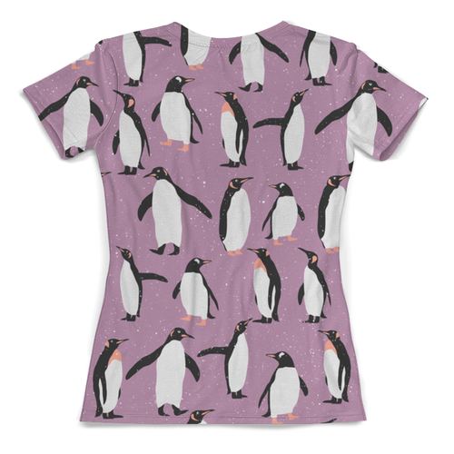 Заказать женскую футболку в Москве. Футболка с полной запечаткой (женская) пингвины от THE_NISE  - готовые дизайны и нанесение принтов.