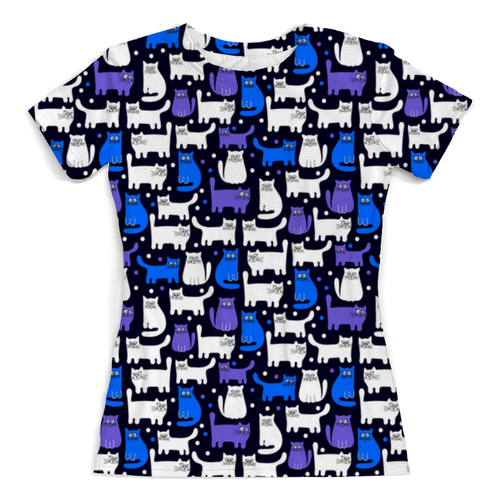 Заказать женскую футболку в Москве. Футболка с полной запечаткой (женская) Котятушки от THE_NISE  - готовые дизайны и нанесение принтов.