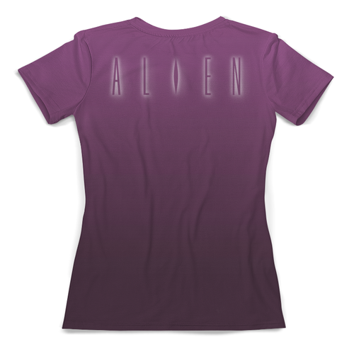 Заказать женскую футболку в Москве. Футболка с полной запечаткой (женская) Alien от balden - готовые дизайны и нанесение принтов.