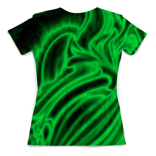 Заказать женскую футболку в Москве. Футболка с полной запечаткой (женская) Яркий зеленый от THE_NISE  - готовые дизайны и нанесение принтов.