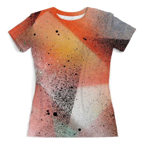 Заказать женскую футболку в Москве. Футболка с полной запечаткой (женская) Цветовой эксперимент от Виктор Гришин - готовые дизайны и нанесение принтов.