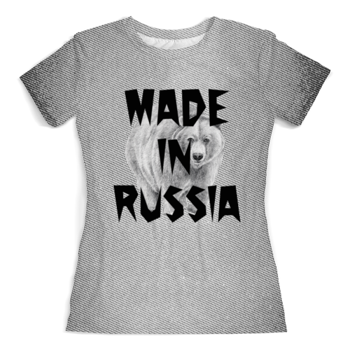 Заказать женскую футболку в Москве. Футболка с полной запечаткой (женская) Хищник от THE_NISE  - готовые дизайны и нанесение принтов.
