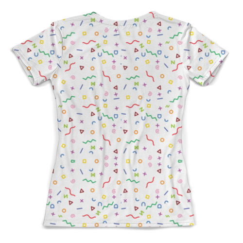 Заказать женскую футболку в Москве. Футболка с полной запечаткой (женская) Color Pattern #4 от DesignMesign  - готовые дизайны и нанесение принтов.