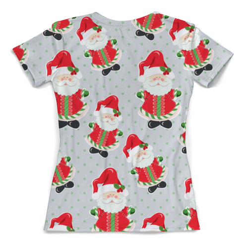 Заказать женскую футболку в Москве. Футболка с полной запечаткой (женская) Дед Мороз от THE_NISE  - готовые дизайны и нанесение принтов.