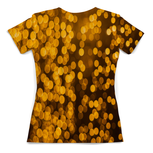 Заказать женскую футболку в Москве. Футболка с полной запечаткой (женская) Золотой от THE_NISE  - готовые дизайны и нанесение принтов.