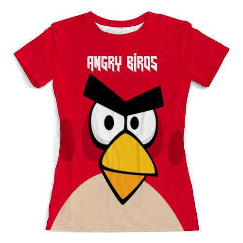 Заказать женскую футболку в Москве. Футболка с полной запечаткой (женская) Angry Birds (Terence) от Аня Лукьянова - готовые дизайны и нанесение принтов.