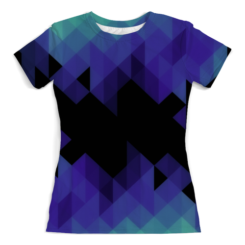 Заказать женскую футболку в Москве. Футболка с полной запечаткой (женская) Triangle от THE_NISE  - готовые дизайны и нанесение принтов.