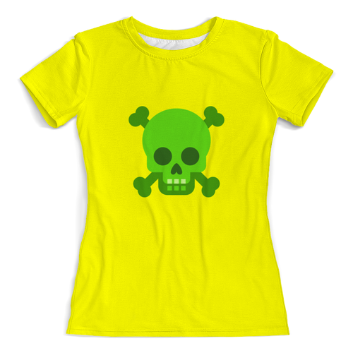 Заказать женскую футболку в Москве. Футболка с полной запечаткой (женская) черепушка  от THE_NISE  - готовые дизайны и нанесение принтов.
