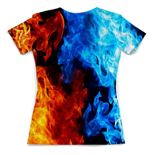 Заказать женскую футболку в Москве. Футболка с полной запечаткой (женская) Огненная битва от THE_NISE  - готовые дизайны и нанесение принтов.