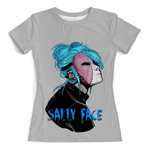 Заказать женскую футболку в Москве. Футболка с полной запечаткой (женская) Sally Face (Салли Фейс) от weeert - готовые дизайны и нанесение принтов.