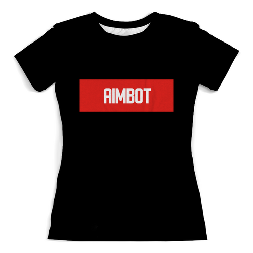 Заказать женскую футболку в Москве. Футболка с полной запечаткой (женская) Aimbot от THE_NISE  - готовые дизайны и нанесение принтов.