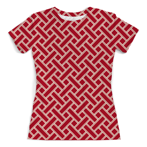 Заказать женскую футболку в Москве. Футболка с полной запечаткой (женская) Красный переплет от THE_NISE  - готовые дизайны и нанесение принтов.