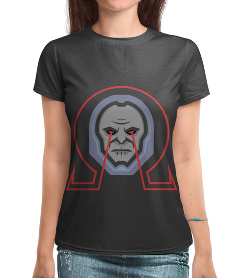 Заказать женскую футболку в Москве. Футболка с полной запечаткой (женская) Darkseid от scoopysmith - готовые дизайны и нанесение принтов.