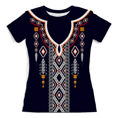 Заказать женскую футболку в Москве. Футболка с полной запечаткой (женская) Woodstock от baradin baradin - готовые дизайны и нанесение принтов.