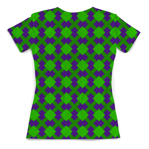 Заказать женскую футболку в Москве. Футболка с полной запечаткой (женская) Зеленая графика от THE_NISE  - готовые дизайны и нанесение принтов.
