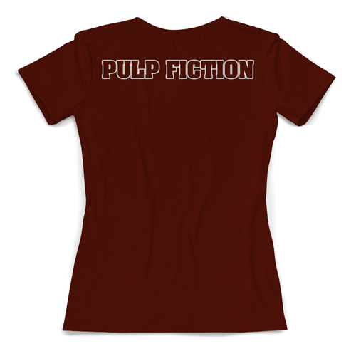Заказать женскую футболку в Москве. Футболка с полной запечаткой (женская) Pulp Fiction Mia от balden - готовые дизайны и нанесение принтов.