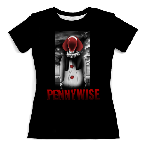 Заказать женскую футболку в Москве. Футболка с полной запечаткой (женская) PENNYWISE от T-shirt print  - готовые дизайны и нанесение принтов.