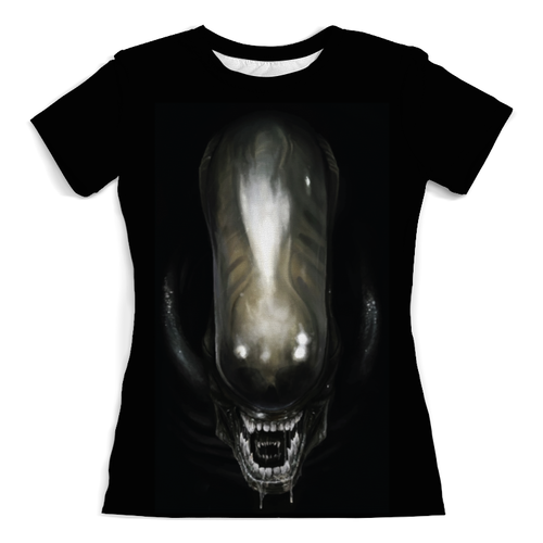 Заказать женскую футболку в Москве. Футболка с полной запечаткой (женская) Alien / Чужой (Женская) от crash - готовые дизайны и нанесение принтов.