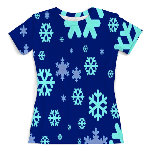 Заказать женскую футболку в Москве. Футболка с полной запечаткой (женская) Мороз от THE_NISE  - готовые дизайны и нанесение принтов.