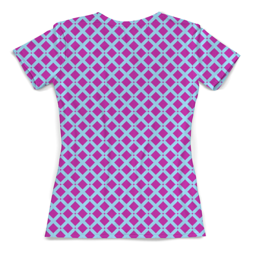 Заказать женскую футболку в Москве. Футболка с полной запечаткой (женская) Клетка цветная от THE_NISE  - готовые дизайны и нанесение принтов.