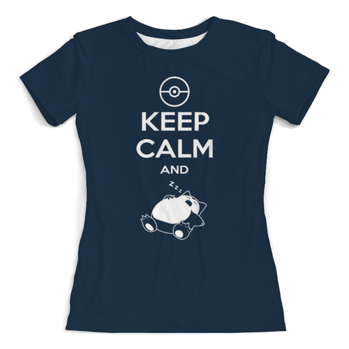 Заказать женскую футболку в Москве. Футболка с полной запечаткой (женская) Keep Calm от aleks_say - готовые дизайны и нанесение принтов.