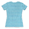 Заказать женскую футболку в Москве. Футболка с полной запечаткой (женская) Бело-голубой узор от THE_NISE  - готовые дизайны и нанесение принтов.