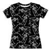 Заказать женскую футболку в Москве. Футболка с полной запечаткой (женская) Скелетоны (1) от T-shirt print  - готовые дизайны и нанесение принтов.