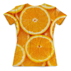 Заказать женскую футболку в Москве. Футболка с полной запечаткой (женская) Апельсин от Виктор Гришин - готовые дизайны и нанесение принтов.