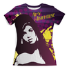 Заказать женскую футболку в Москве. Футболка с полной запечаткой (женская) Amy Winehouse от Илья Щеблецов - готовые дизайны и нанесение принтов.
