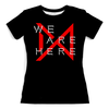 Заказать женскую футболку в Москве. Футболка с полной запечаткой (женская) Monsta X от geekbox - готовые дизайны и нанесение принтов.