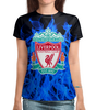 Заказать женскую футболку в Москве. Футболка с полной запечаткой (женская)  Liverpool от THE_NISE  - готовые дизайны и нанесение принтов.
