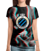 Заказать женскую футболку в Москве. Футболка с полной запечаткой (женская) Brugge от THE_NISE  - готовые дизайны и нанесение принтов.